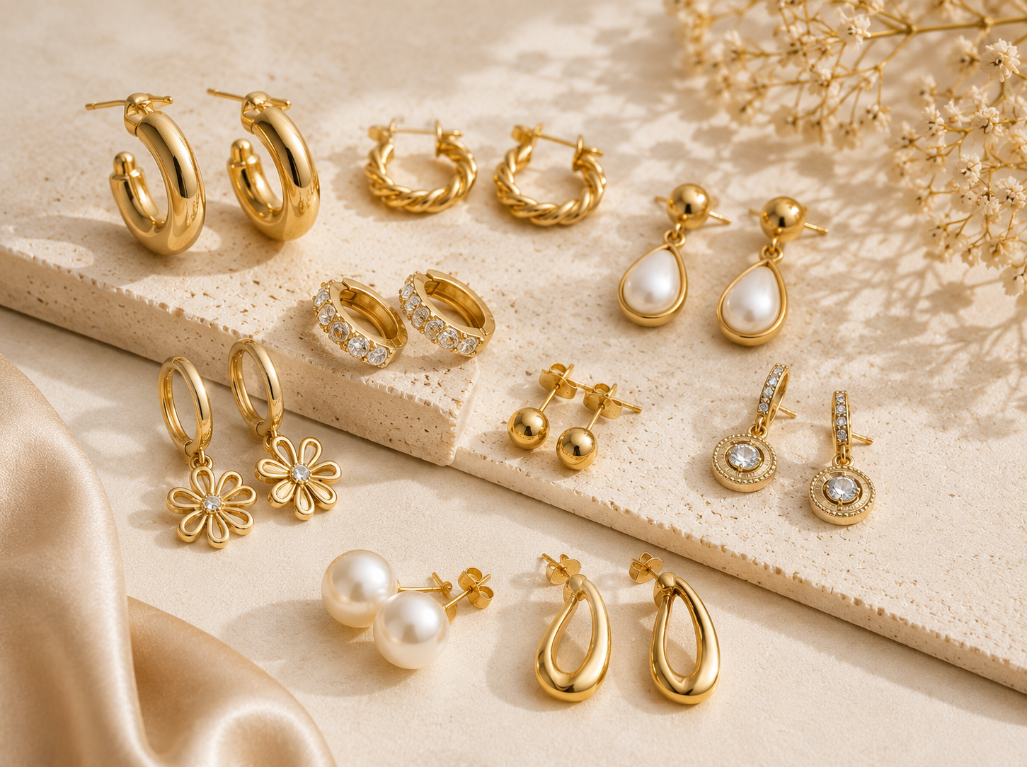 Custom earrings for small jewelry brands and wholesale collections