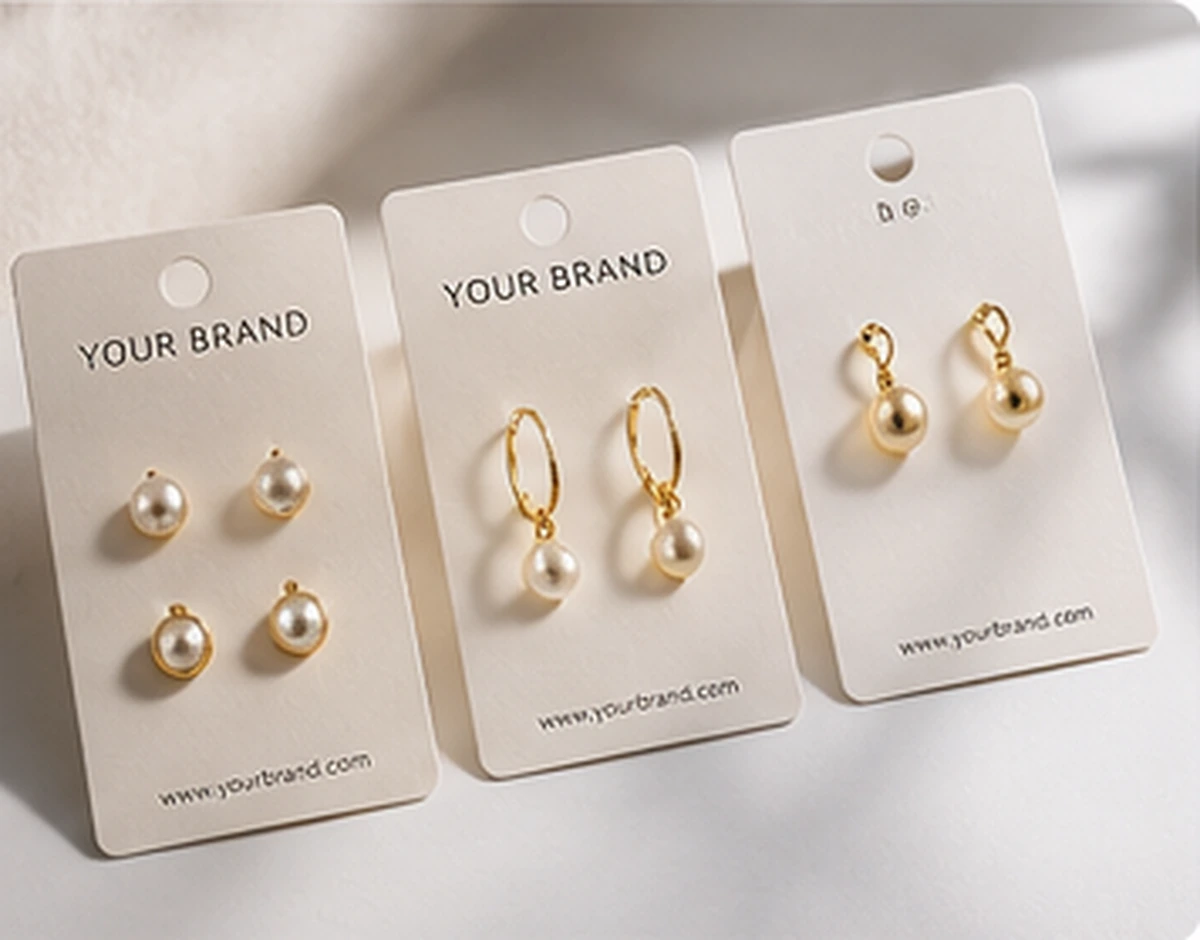 custom earring cards for private label packaging