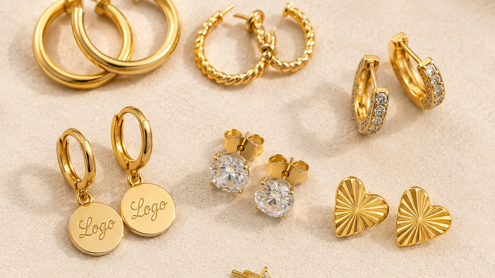 Custom earrings manufacturer styles and branded packaging