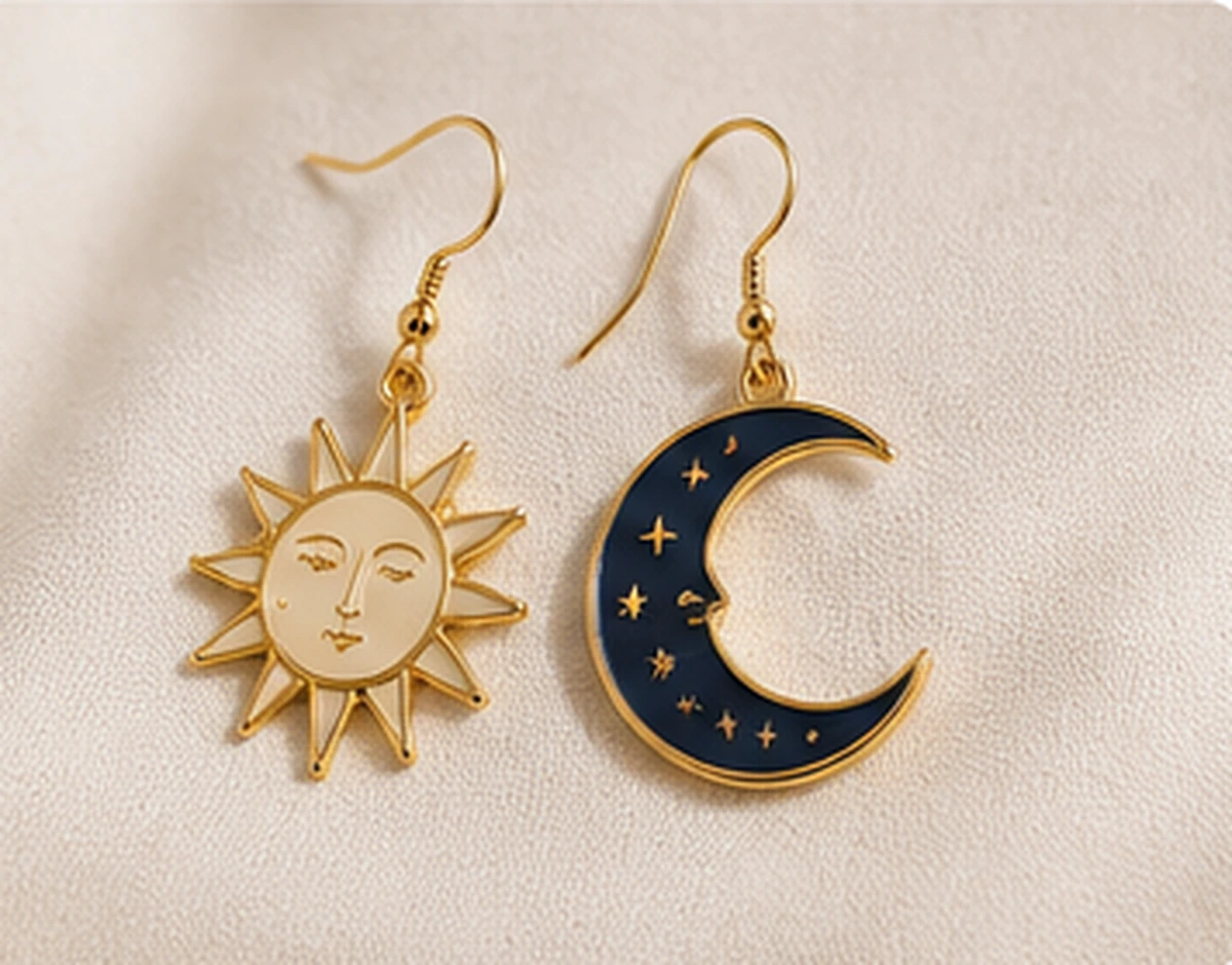 enamel style custom earrings for brand collections
