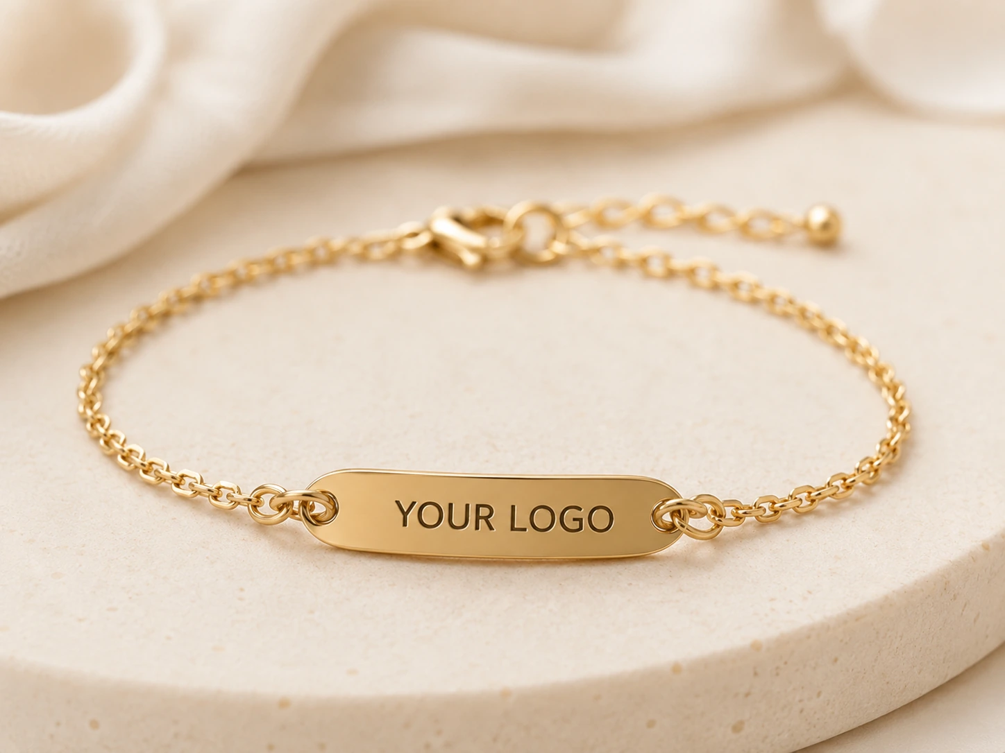 custom logo bracelet manufacturer with engraved tag options