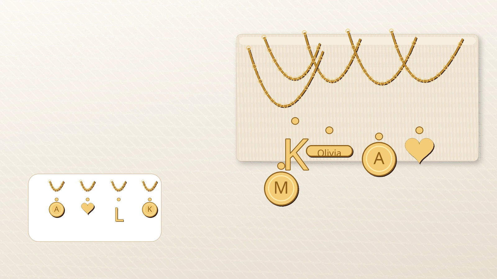 Custom necklace manufacturer pendant samples and packaging