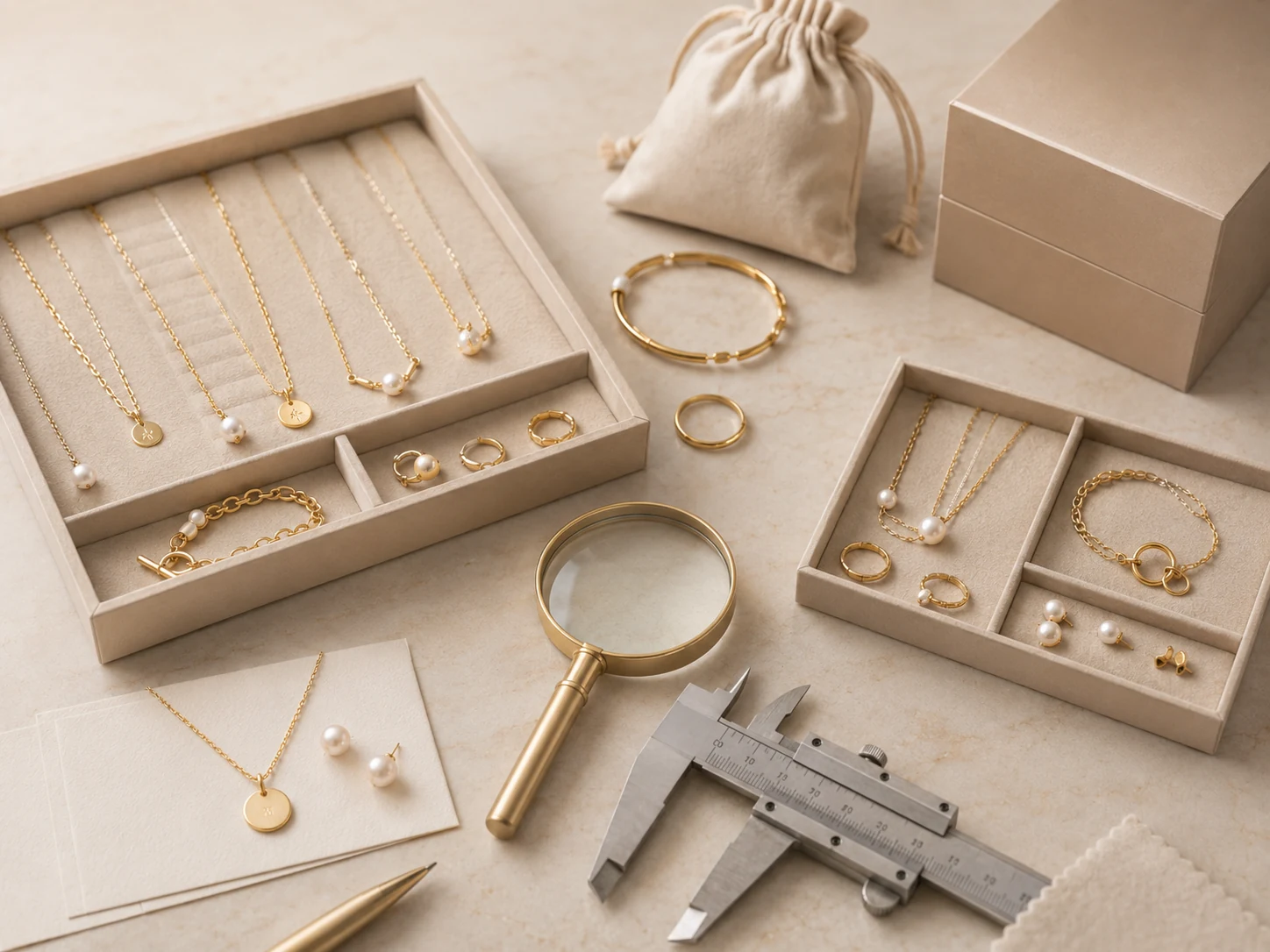 Jewelry quality control inspection before shipment