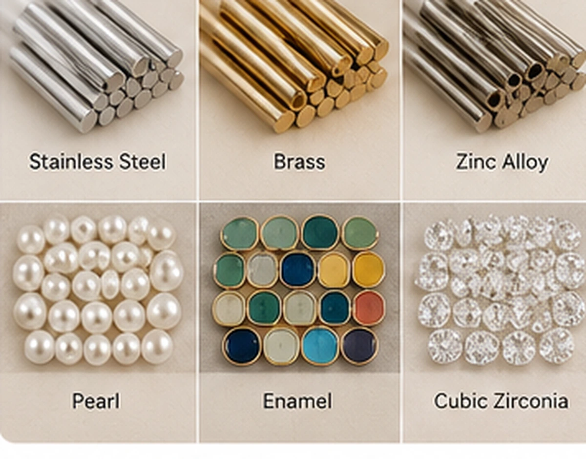 custom earrings material and design options