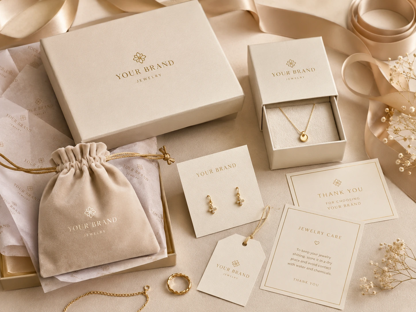 private label earrings packaging with cards pouches and boxes