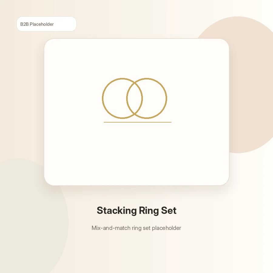 Stacking ring set for minimalist gold jewelry collection