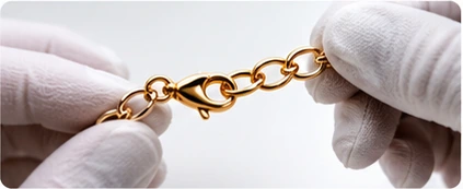 Chain and clasp check for custom jewelry orders