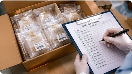 Final packing checklist for jewelry shipment