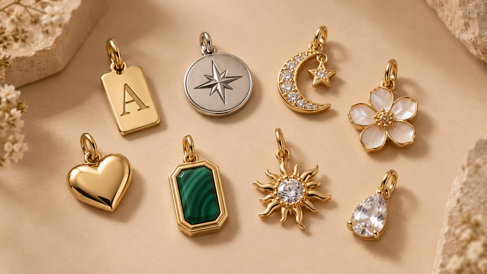 Custom jewelry charm styles and shapes for B2B development
