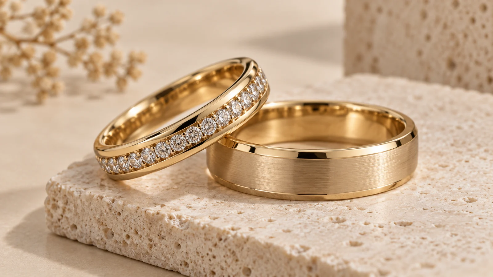Stone and decorative detail on custom ring samples