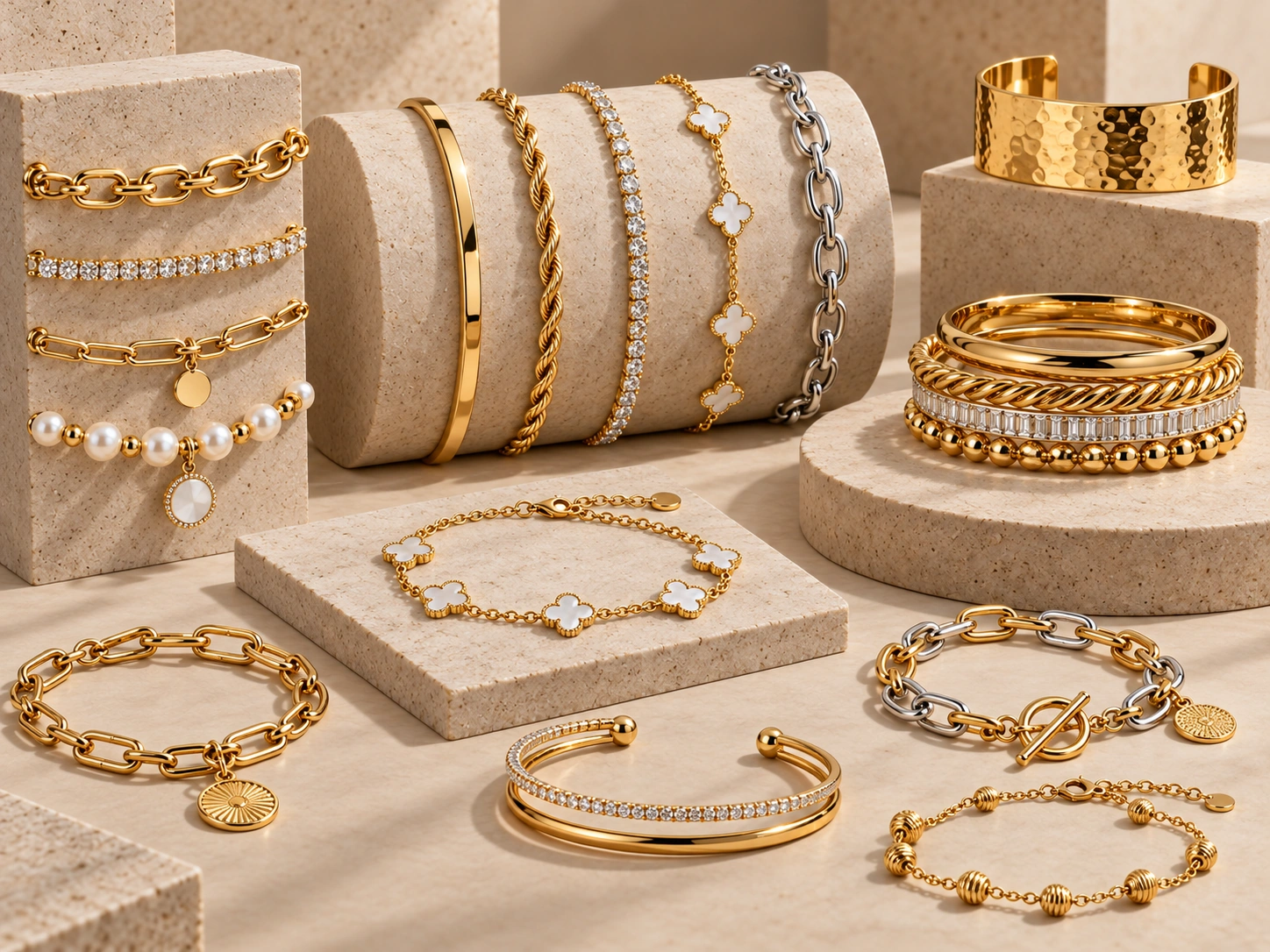Wholesale bracelets, bangles, cuffs and chain bracelet styles