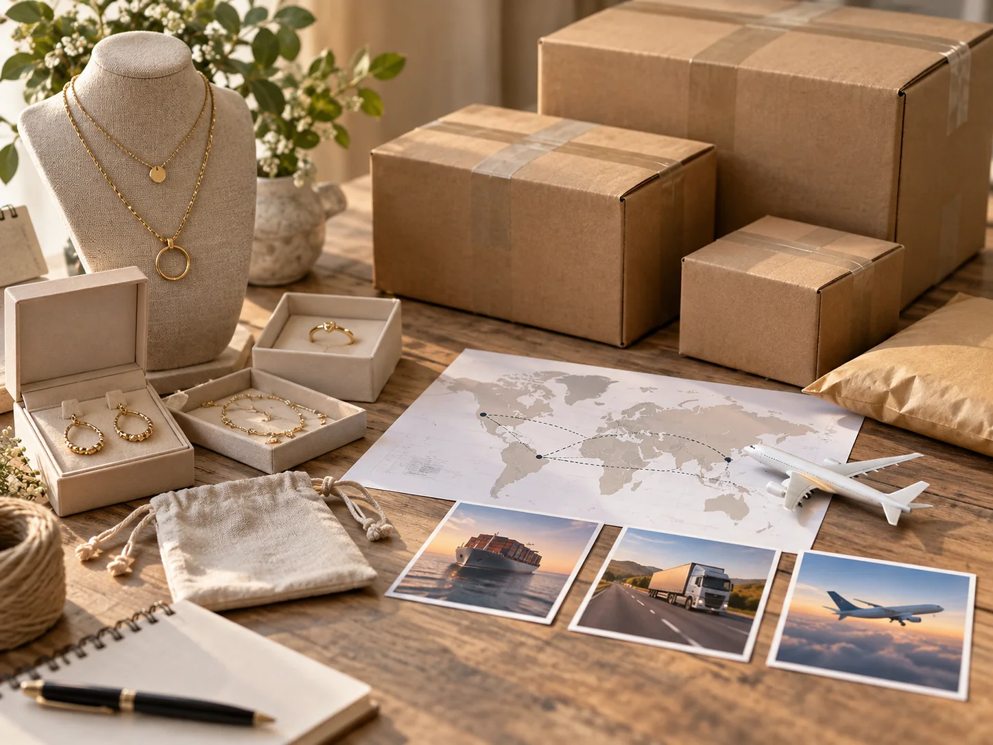 International wholesale jewelry shipping method selection